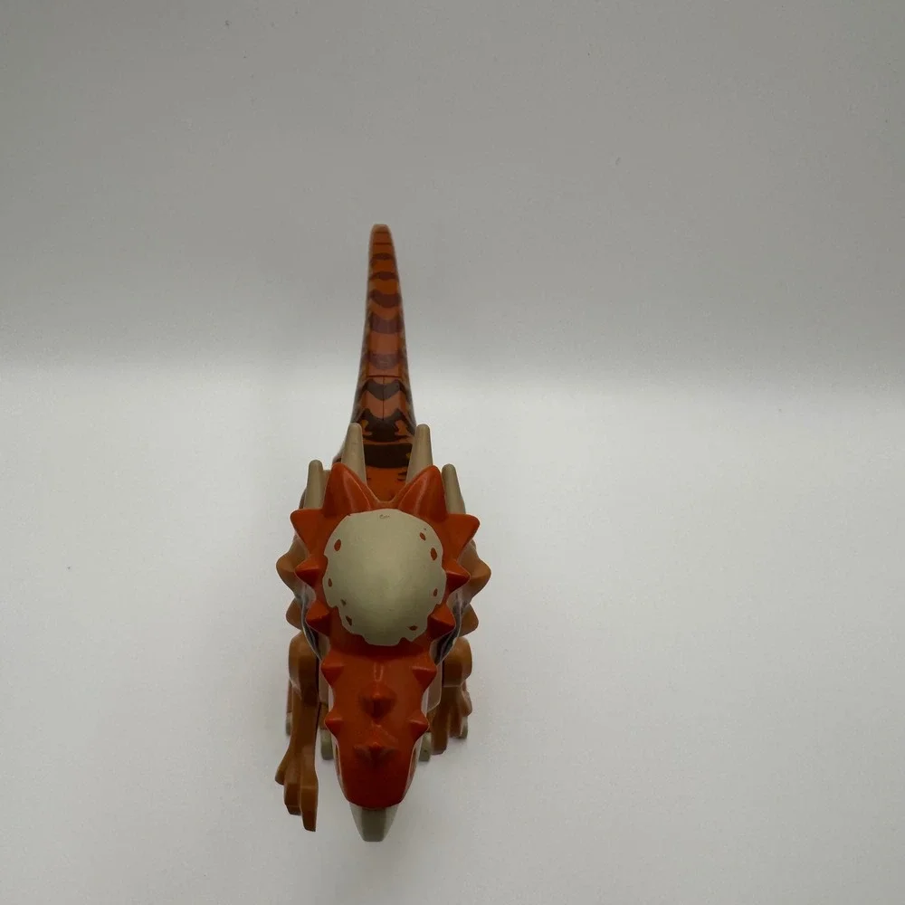 LEGO Stygimoloch Dinosaur Figure Orange Brown Jurassic World 75927